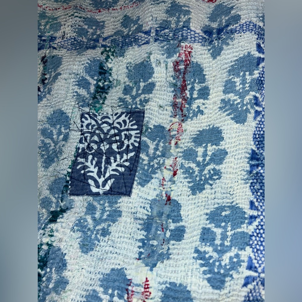 Vintage Kantha Throw Extra Warm OOAK HANDMADE
